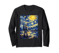 L'astronaute Van Gogh inspiré de la Nuit étoilée Explorateur Spatial Manche Longue