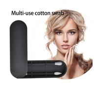 Lastswab Coton Tige De Maquillage Portable Pour Maquillage, Bâton De Nettoyage D'oreille Double Tête Multicolore