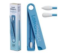 LastSwab® Cotons-tiges réutilisables en silicone pour le maquillage - Précision pour eyeliner, mascara & retouches - Lavables, véganes, zéro déchet - Bleu