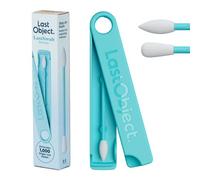 LastSwab® Cotons-tiges réutilisables en silicone pour le maquillage - Précision pour eyeliner, mascara & retouches - Lavables, véganes, zéro déchet - Turquoise