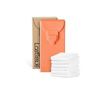 LastTissue® Paquet de Mouchoirs en Tissu Bio de LastObject - Mouchoirs Réutilisables et Écologiques - Conçu au Danemark - Mouchoirs Tissu Coton Bio Doux pour le Nez - Zero Dechet (Pêche)