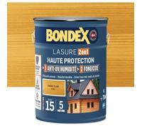 Lasure 2 en 1 Haute protection - Chêne clair satin - BONDEX - 5 L