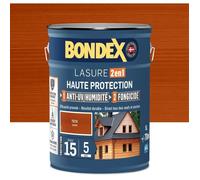 Lasure 2 en 1 Haute protection - Teck satin - BONDEX - 5 L