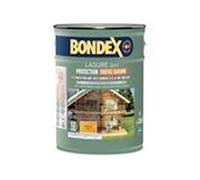 Lasure 2-en-1 satin BONDEX Golden Oak chêne doré 5 L protection 12 ans Chêne doré (marron clair)