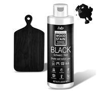 Lasure à base d'eau pour bois - Ébène Noir | Lasure pour meubles intérieurs et extérieurs, placards, étagères, portes, faible odeur et non toxique, séchage rapide, plusieurs teintes classiques - 250ml