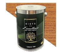 Lasure à l'eau Biofa 1L - pour bois intérieur et extérieur - Faible en COV, ne s’écaille pas, haute résistance, très bonne durabilité, résiste aux intempéries, protège des UV, entretien facile