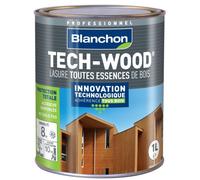 Lasure - acrylique polyuréthane - 1 L - chêne foncé - Tech-Wood BLANCHON