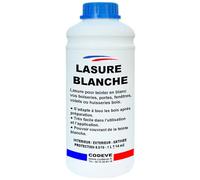 Lasure Blanche - Codeve Bois - 1L - Intérieur/extérieur - Blanche De Décoration Pour Un Volet, Fenêtre, Porte Ou Bardage Bois.