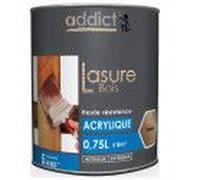 Lasure bois acrylique satin haute résistance Teinte Chêne 0.75L ADDICT