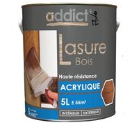 Lasure bois coloris CHENE CLAIR 5 Litres satin hydrofuge