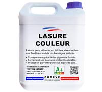 Lasure Bois Couleur - Codeve Bois/Gris - 5L - Intérieur/extérieur - Pour La Protection En Couleurs Déco De Votre Bois Neuf Ou Ancien.