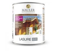 Lasure bois extérieur B35 - 1 litre - satiné chêne foncé Mauler