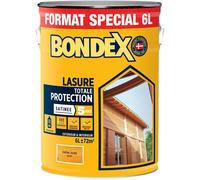 Lasure bois totale protection 5 ans - Chêne Doré - Satin - BONDEX - 6 L
