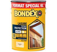 Lasure bois totale protection 5 ans - Incolore - Satin - BONDEX - 6 L