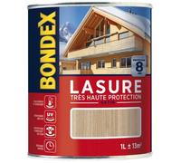 Lasure - BONDEX - Satinée - Protection 8 ans - 1L - Incolore