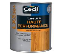 Lasure Cecil Professionnel Haute Performance LX530+ résine glycéro 1L - Teinte: incolore