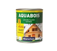 Lasure fluide satinée - 1 litre - chêne rustique - Aquabois BLANCHON