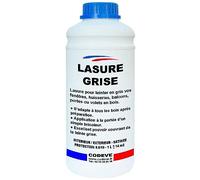 Lasure Grise - Codeve Bois - 1L - Intérieur/extérieur - Pour La Déco En Gris D'un Volet, Persienne, Fenêtre Ou Bardage Bois.