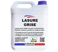Lasure Grise - Codeve Bois - 5 L - Intérieur/extérieur - Pour La Déco En Gris D'un Volet, Persienne, Fenêtre Ou Bardage Bois.