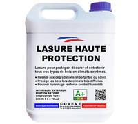Lasure Haute Protection - Codeve Bois/Incolore - 5 L - Intérieur/extérieur - Pour Une Protection Optimum De Vos Bois En Climat Extrême.