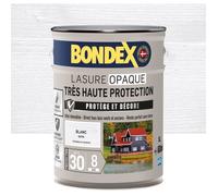 Lasure opaque Très haute protection - Blanc satin - BONDEX - 5 L