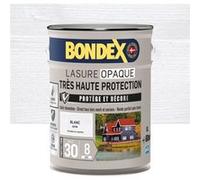 Lasure Opaque Tres Haute Protection - Blanc Satin - Bondex - 5 L Blanc G