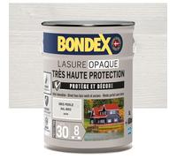 Lasure opaque Tres haute protection - Gris perle RAL 9002 satin - BONDEX - 5 L