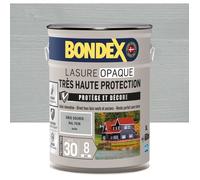 BONDEX - Lasure Opaque Très Haute Protection - Protège et Décore - Direct tous bois - Rendu parfait sans trace - 5 L - Gris Souris RAL 7038