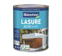 Lasure pour bois extérieur à base aqueuse chêne clair satiné Blanchon 1L