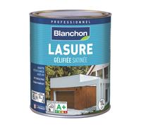 Lasure pour bois extérieur à base aqueuse chêne foncé satiné Blanchon 1L