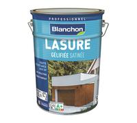 Lasure pour bois extérieur à base aqueuse chêne foncé satiné Blanchon 5L