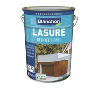 Lasure pour bois extérieur à base aqueuse incolore satinée Blanchon 5L