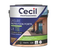 Lasure pour bois intérieur et extérieur à base d'acrylique chêne ancien satiné 2,5L Cecil Professionnel