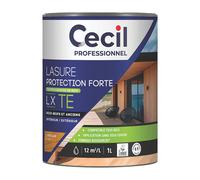 Lasure pour bois intérieur et extérieur à base d'acrylique chêne clair 1L Cecil Professionnel