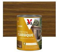 Lasure Protection Classique - Chêne foncé - Satin - V33 - 0 75L