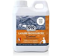 Lasure protection extrême UV & intempéries - 1L Satiné Chêne Foncé - Air Intérieur A+ - L'Artisan 1919 by Mauler