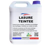 Lasure Teintee - Codeve Bois/Chêne Clair - 5 L - Intérieur/extérieur - Pour La Protection D'un Chalet, Abri, Cabane, Coffre Ou Balcon En Bois.