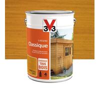 Lasure V33 Classique 4 ans chêne clair satiné 5 l - V33 - Lasure - Boiserie - Extérieur