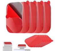 lasuroa 10pcs Plaque Adhésive Caméra Dashboard, Résistant à Chaleur Carré Pads Collants Pare-Brise avec Film Électrostatique Double Face Ruban Fixation pour Voiture Tableau Bord Support GPS