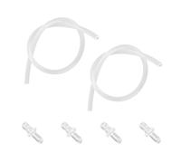 lasuroa 2 Tuyaux de Lait avec 4 Connecteurs, Tuyaux Rechange en Silicone 38 cm Accessoires de Rechange Idéaux pour les Machines à Café Jura HP3