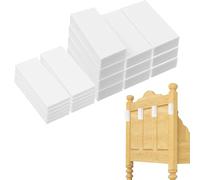 lasuroa 20 Pièces Butée Tête de Lit Murales, 10pcs 20mm + 10pcs 3mm Mousse EVA Épaisse Anti Bruit Tete de Li Pare Choc Mural (Blanc)