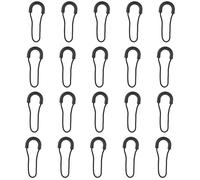 lasuroa 20 Pièces Tirette Fermeture Éclair en Forme u Noire, Cordons de Remplacement Universels pour Sacs à Dos Bagages Vestes Sacs à Main et Équipements Rallonge Tirette Fermeture Éclair Robustes