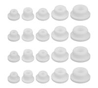 lasuroa 20pcs Couvercles Jets Baignoire, 5 Tailles Bouchons Jet Silicone pour Baignoire Étanches Capsules Couverture Trous Blanches Inserts Réutilisables & Résistants à la Chaleur