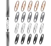 lasuroa 20pcs Mousquetons Antivol pour Fermeture Éclair, Double Ouverture Mini Mousqueton en Forme de S Fermoir Antivol Accessoires pour Sacs à Dos Sacs à Main Bagages Valises Clés (4 Couleurs)