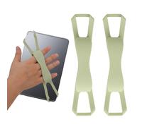 lasuroa 2pcs Bracelets Main Confortables pour Kindle, Bracelet Extensible Polyvalent Support Lecture Sécurisé et Léger pour Tablettes 0,15-0,23m Paperwhite/Kobo/Oasis/Liseuse/Téléphone (Vert)