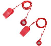lasuroa 2pcs Clés Magnétiques de Sécurité, 2 Styles Remplacement pour Tapis Course Interrupteur d'Arrêt d'urgence Universel Rond pour Tapis de Course