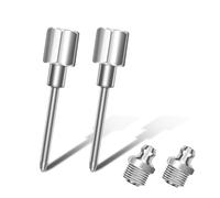 lasuroa 2pcs Graisseur Aiguille, Aiguille Pompe à Graisse Adaptateur de Graisse à Aiguille Étroite avec Filetage NPT de 1/8 Pouces pour la Lubrification Raccords de Pistolet à Graisse