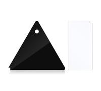 lasuroa 2pcs Grattoir à Fart pour Snowboard, Plastique Triangle et Rectangle Grattoir à Fart pour Ski pour Les Sports de Plein Air Le Ski Le Snowboard l'Élimination de la Cire Supplémentaire
