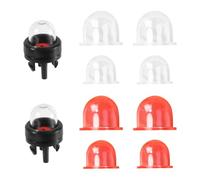 lasuroa 2pcs Pompes à Poire d'Amorçage avec 8pcs Poires d'Amorçage Rechange, Pièces Rechange pour Carburateur en Plastique pour Petits Moteurs 2 Temps Compatibles avec Zama