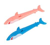 lasuroa 2pcs Style Requin Pistolets à Eau, Stylos Double Usage pour Écrire et Arroser Jouets à Jet d'eau pour Farces et Attrapes Enfants Adultes (Bleu, Rose)